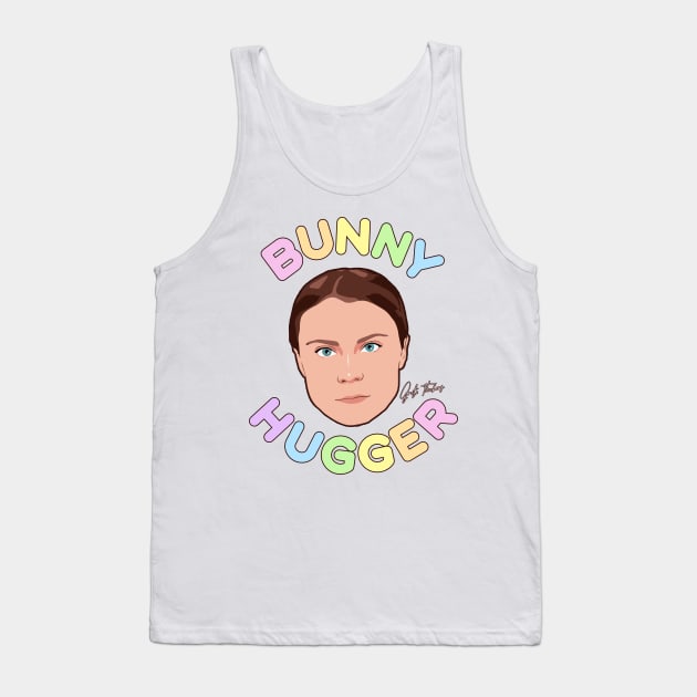 Bunny Hugger // Greta Thunberg Profile Alias Tribute Tank Top by darklordpug